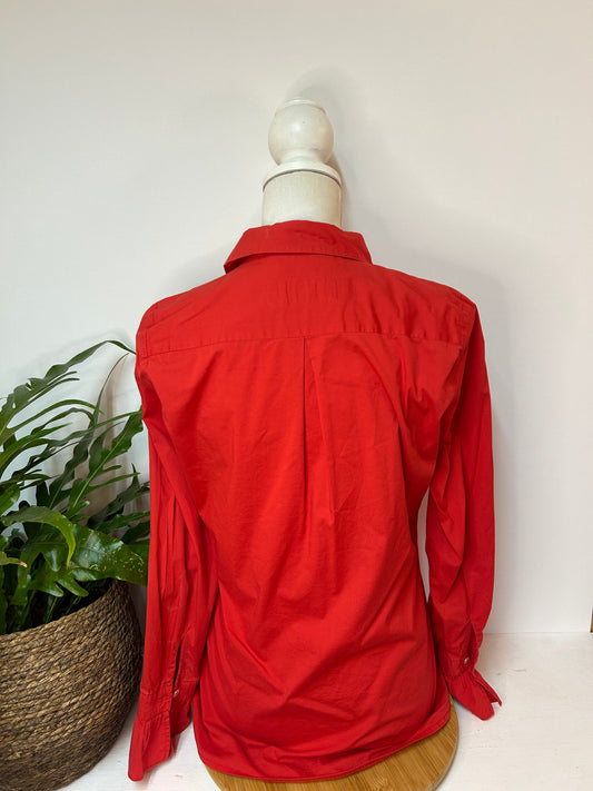 Schlichte rote Bluse - Emily van den Bergh - Gr. M / 38