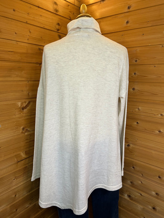 Basic Sweatshirt / Pullover mit Kragen - Gina - Gr. XL