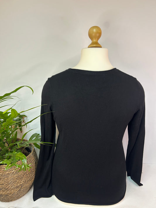 Basic Schwarze Strickjacke - Tchibo - Gr. XXL