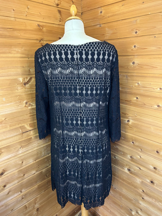 Schickes Spitzenkleid - Ronni Nicole - Gr. L / 40