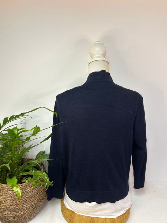 Unifarbene Strickjacke / Bolero - More&More - Gr. L