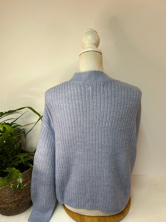 Lockere Strickjacke Blau - ONLY - Gr. L