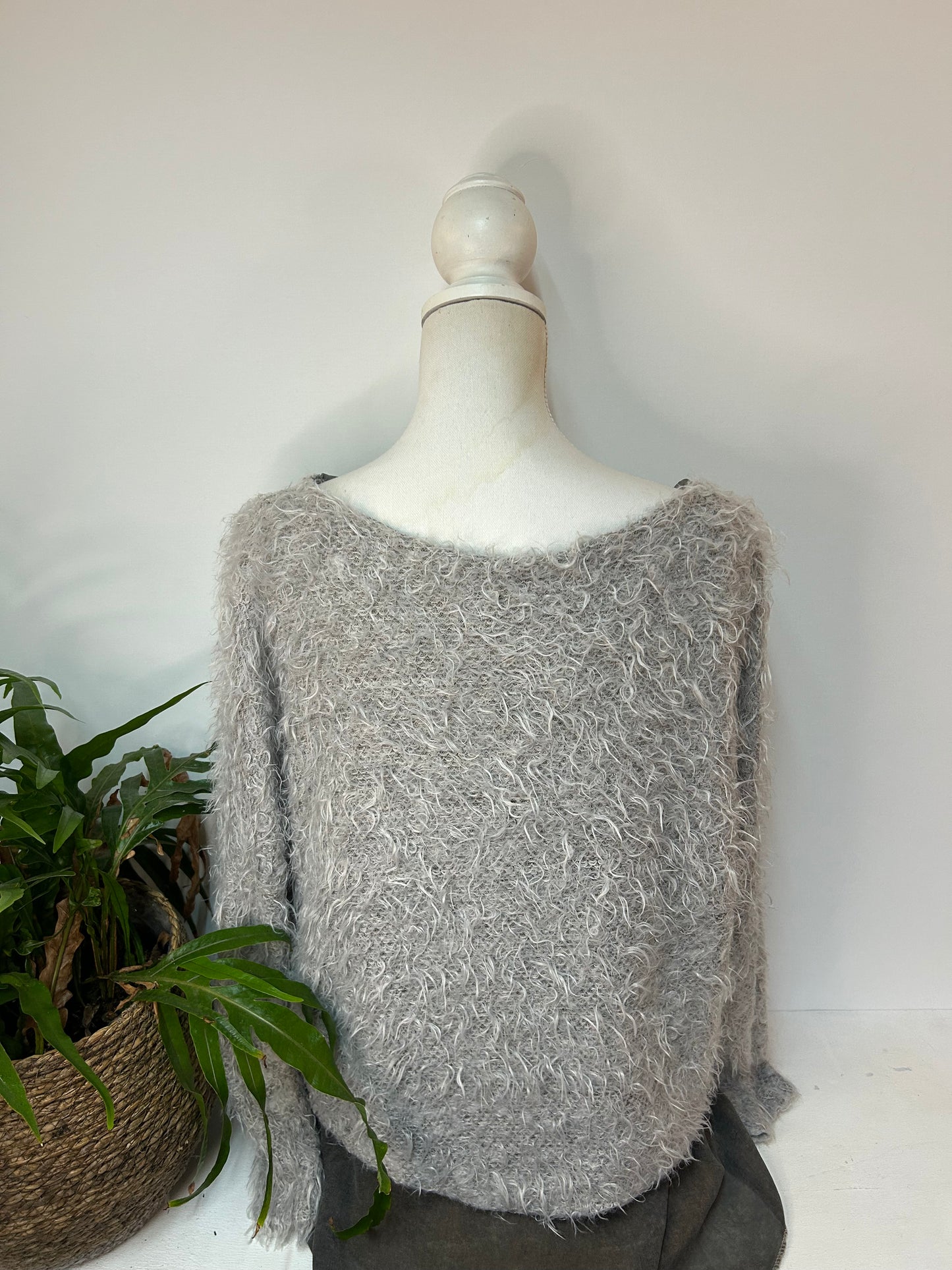 Pullover Bluse Glitzer - Made in Italy - Gr. XL / 42