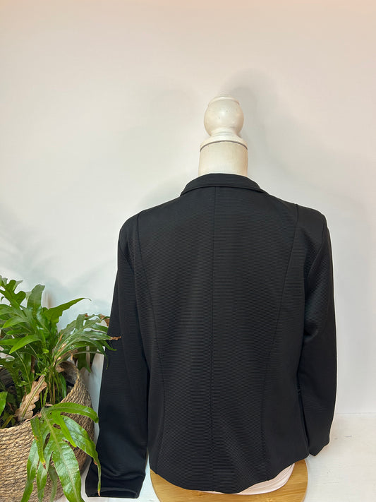 Business Struktur Blazer Schwarz - BLIND DATE - Gr. L / 40