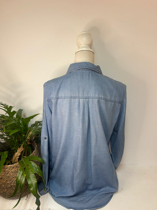 DENIM Blusenhemd - Tom Tailor - Gr. M / L - 38 / 40