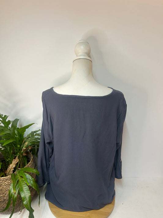 Basic Bluse Grau - Vero Moda - Gr. XL / 42