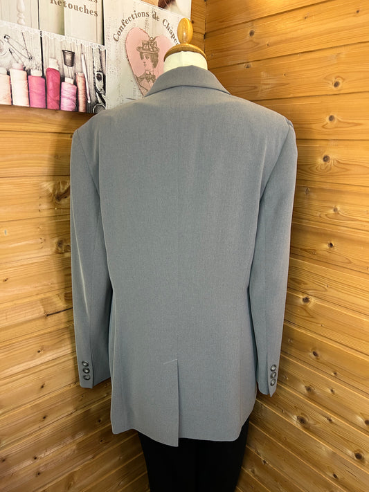 Oversize Business Blazer Grau - ELEGANCE - Gr. L / XL - 40 / 42