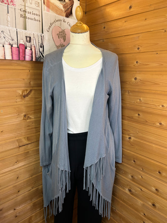 Toller Cardigan / Strickjacke Totenköpfe - Gr. XL / 42