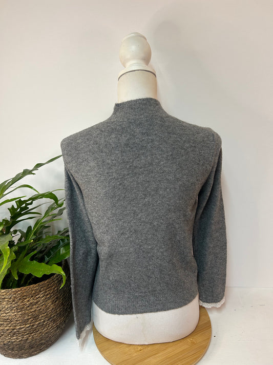 Süßer Pullover mit Spitzen Details - Zara - Gr. S / 36