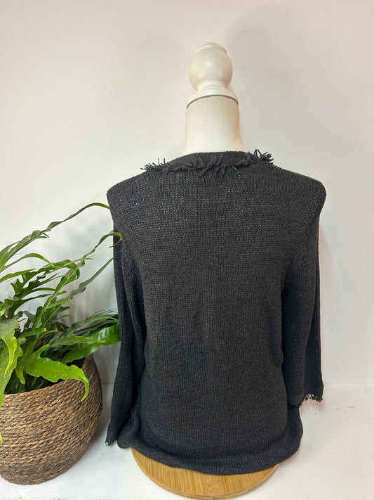 Glitzer Strickjacke - PUBLIC - Gr. L / XL - 40 / 42