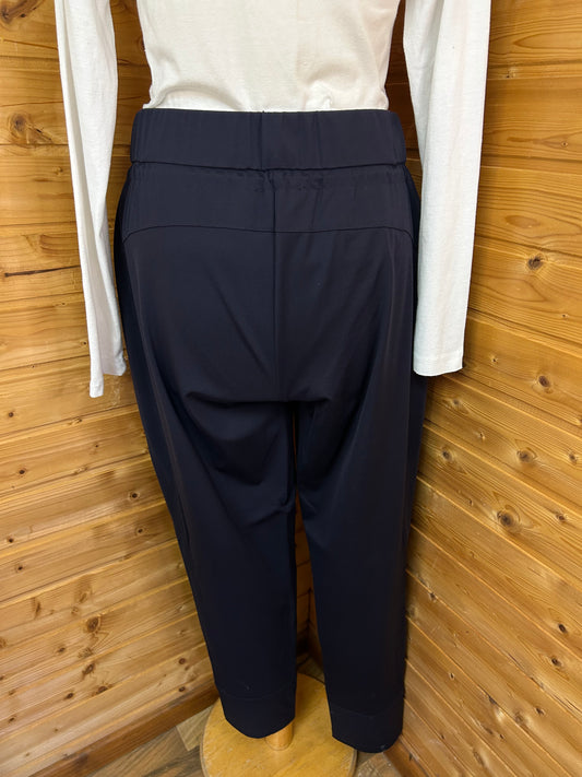 Schicke Stoffhose mit Gummibund - comma, - Gr. L / 40 - Designer