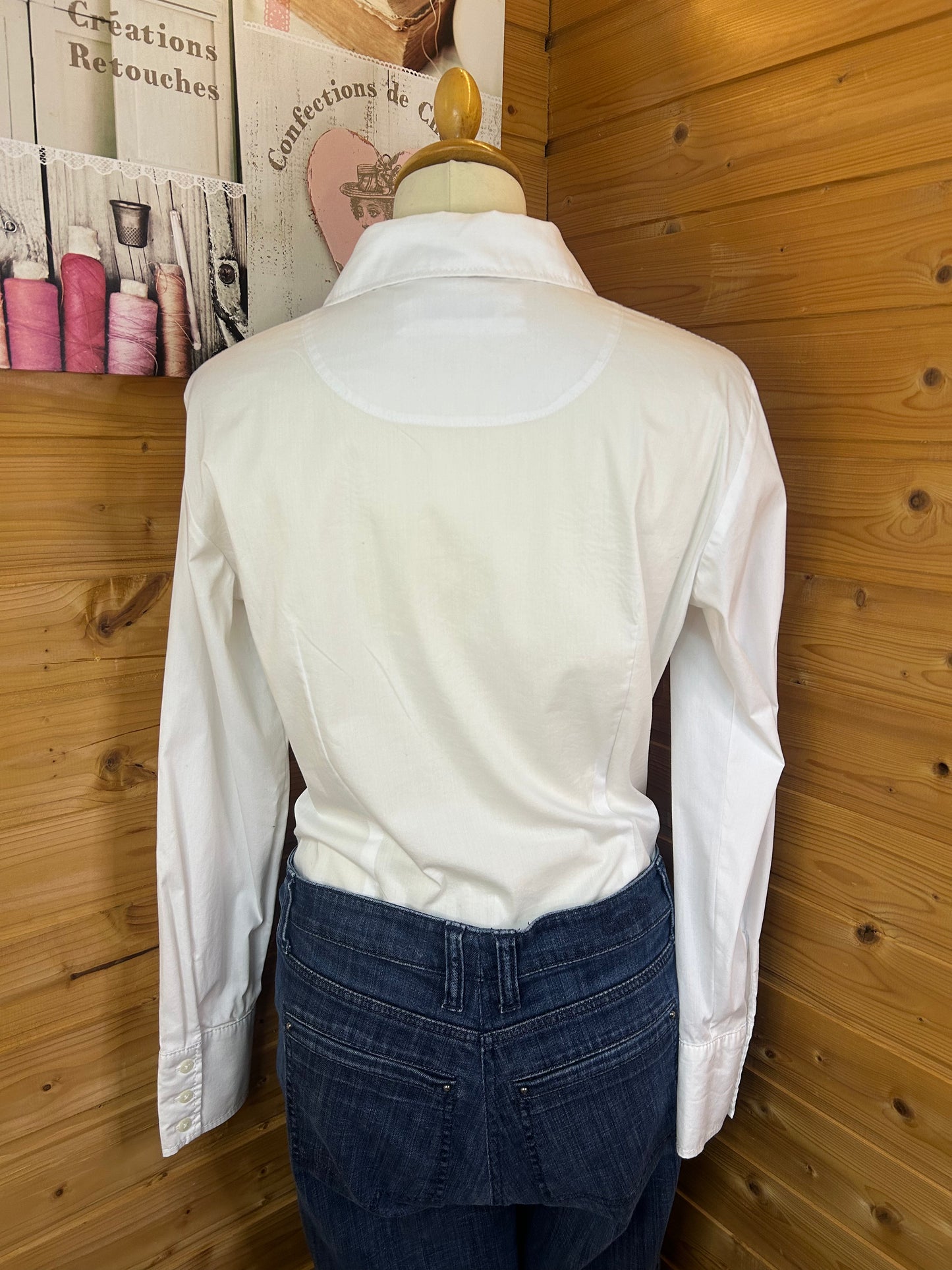 Weiße schlichte Bluse - Gerry Weber Edition - Gr. S / M - 36 / 38