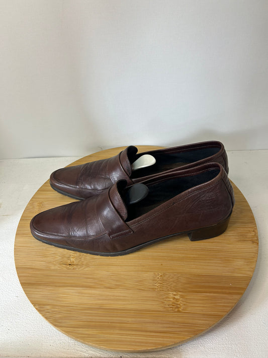 Vintage Slingback Schuhe Braun - Rebeca Sanver - Gr. 39