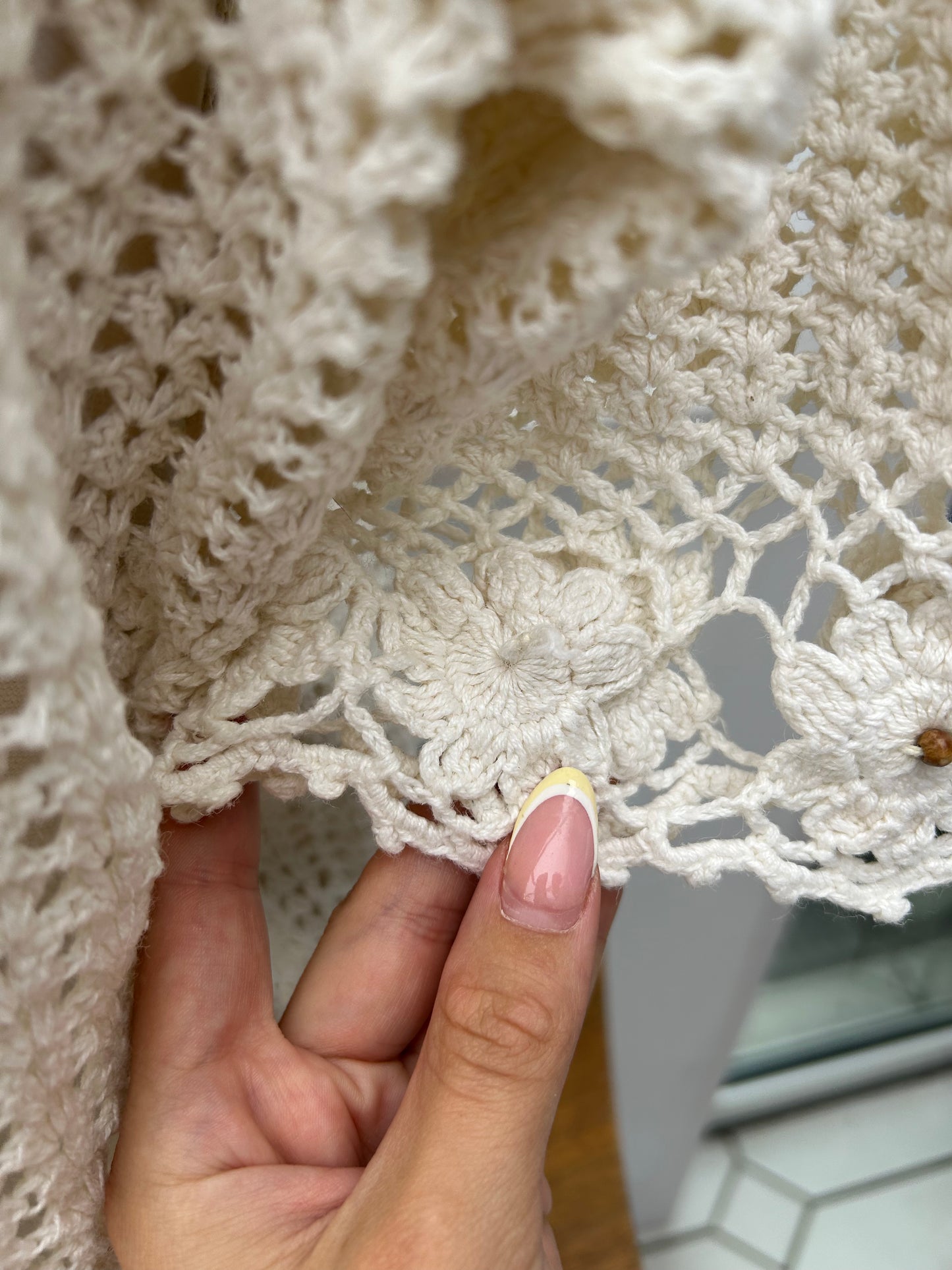 BOHO crochet shirt - size M/L