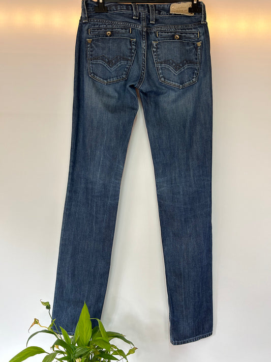 Vintage / Retro Low Waist Jeans - REPLAY - Gr. S
