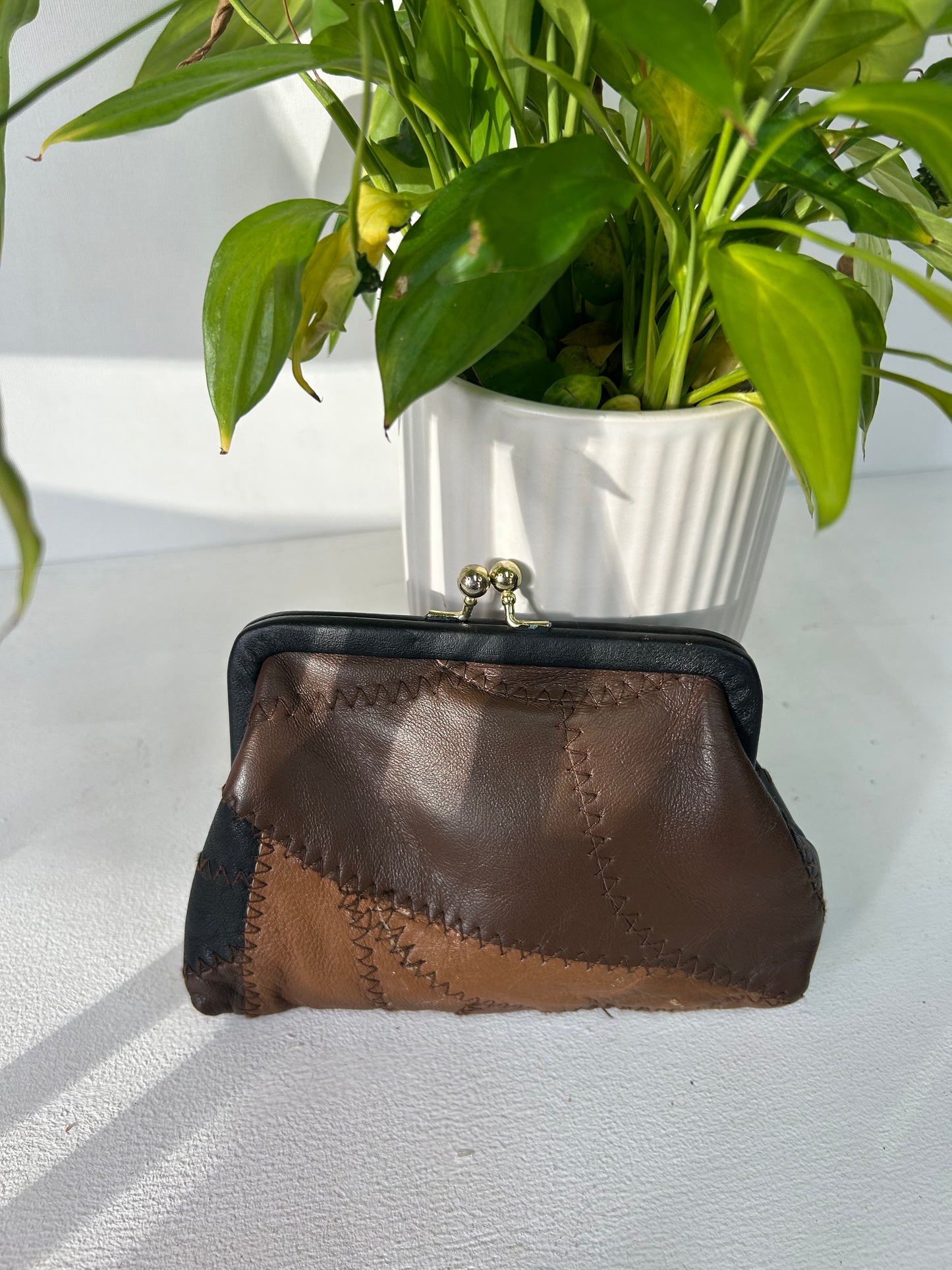 Handgenähte Geldbörse / Tasche - Unikat