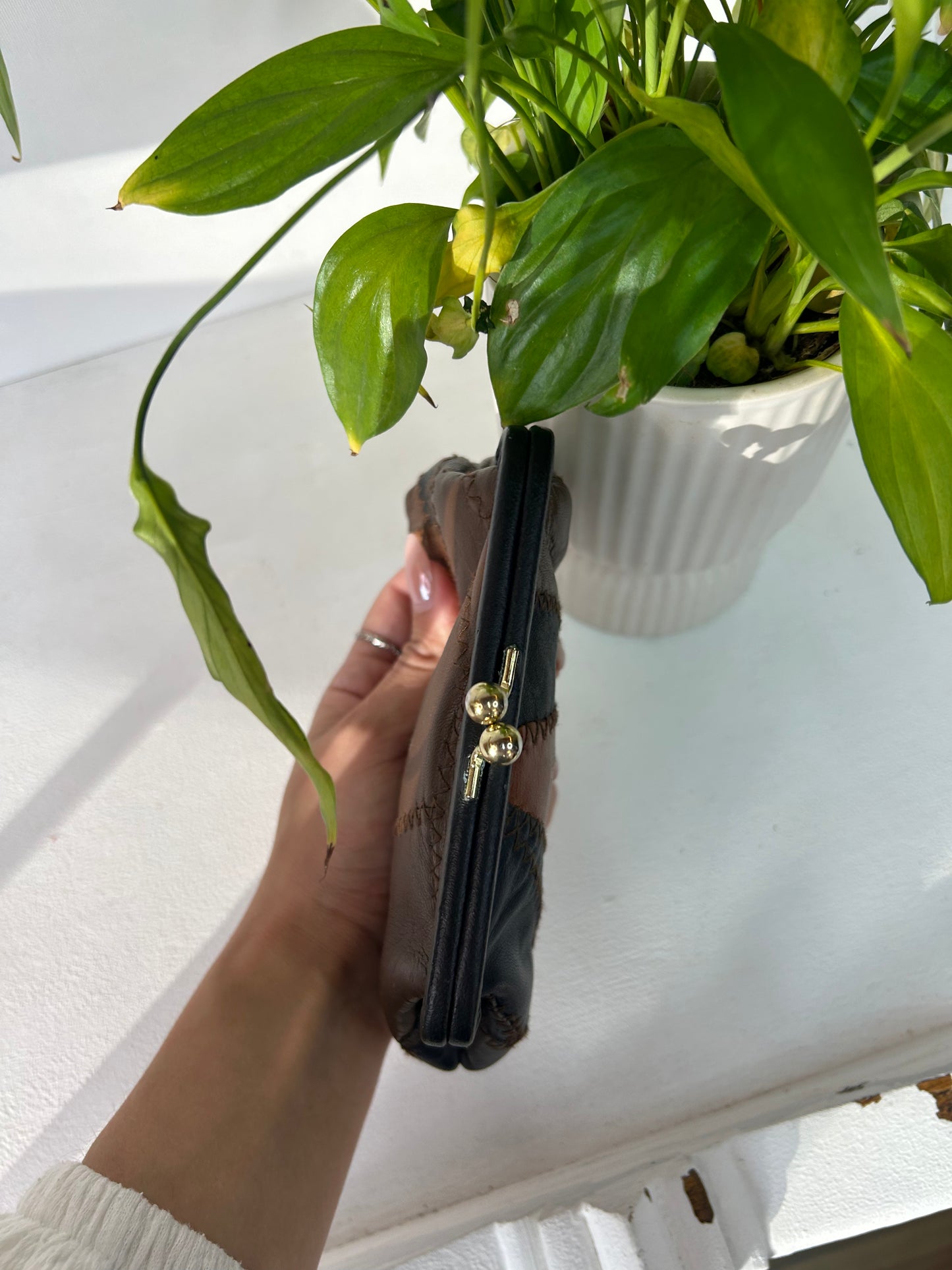 Handgenähte Geldbörse / Tasche - Unikat