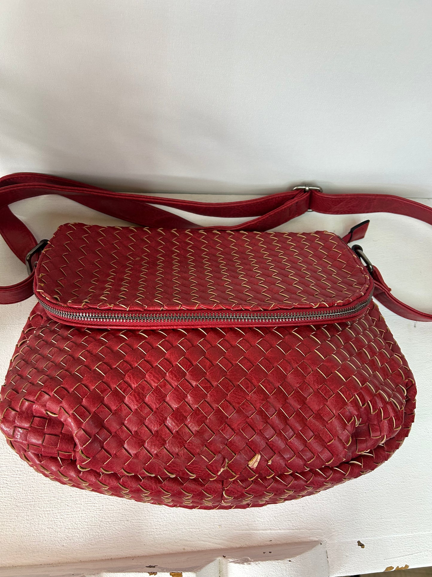 Rote Muster Tasche