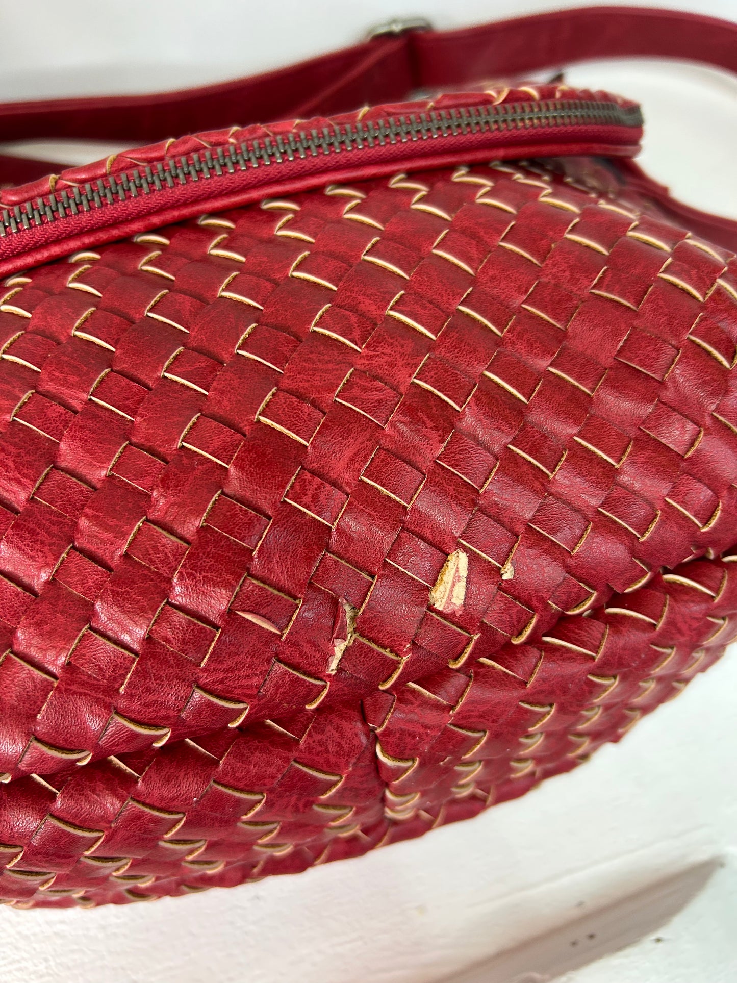 Rote Muster Tasche