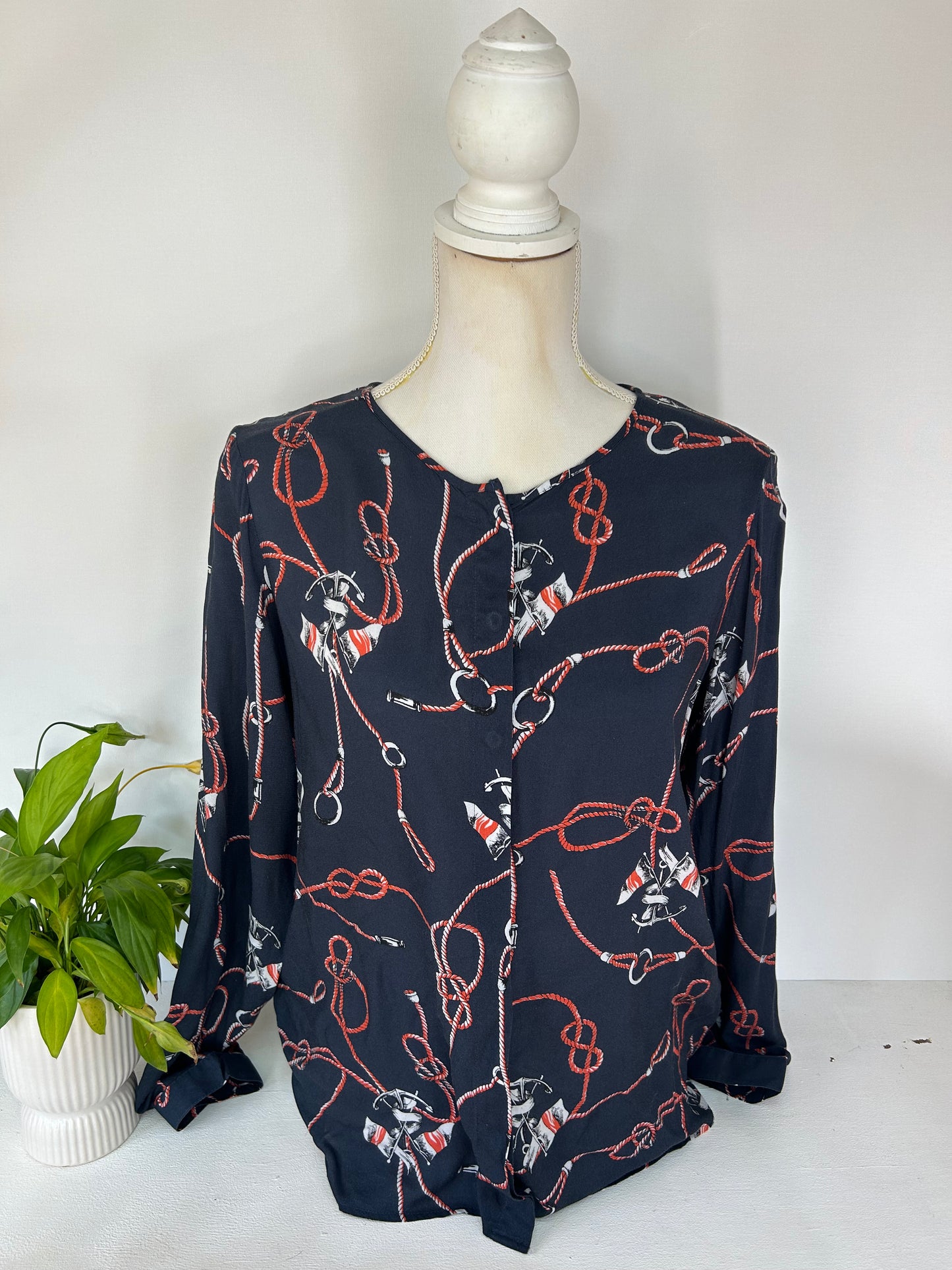 Maritime Bluse - Alba Moda - Gr. M / L