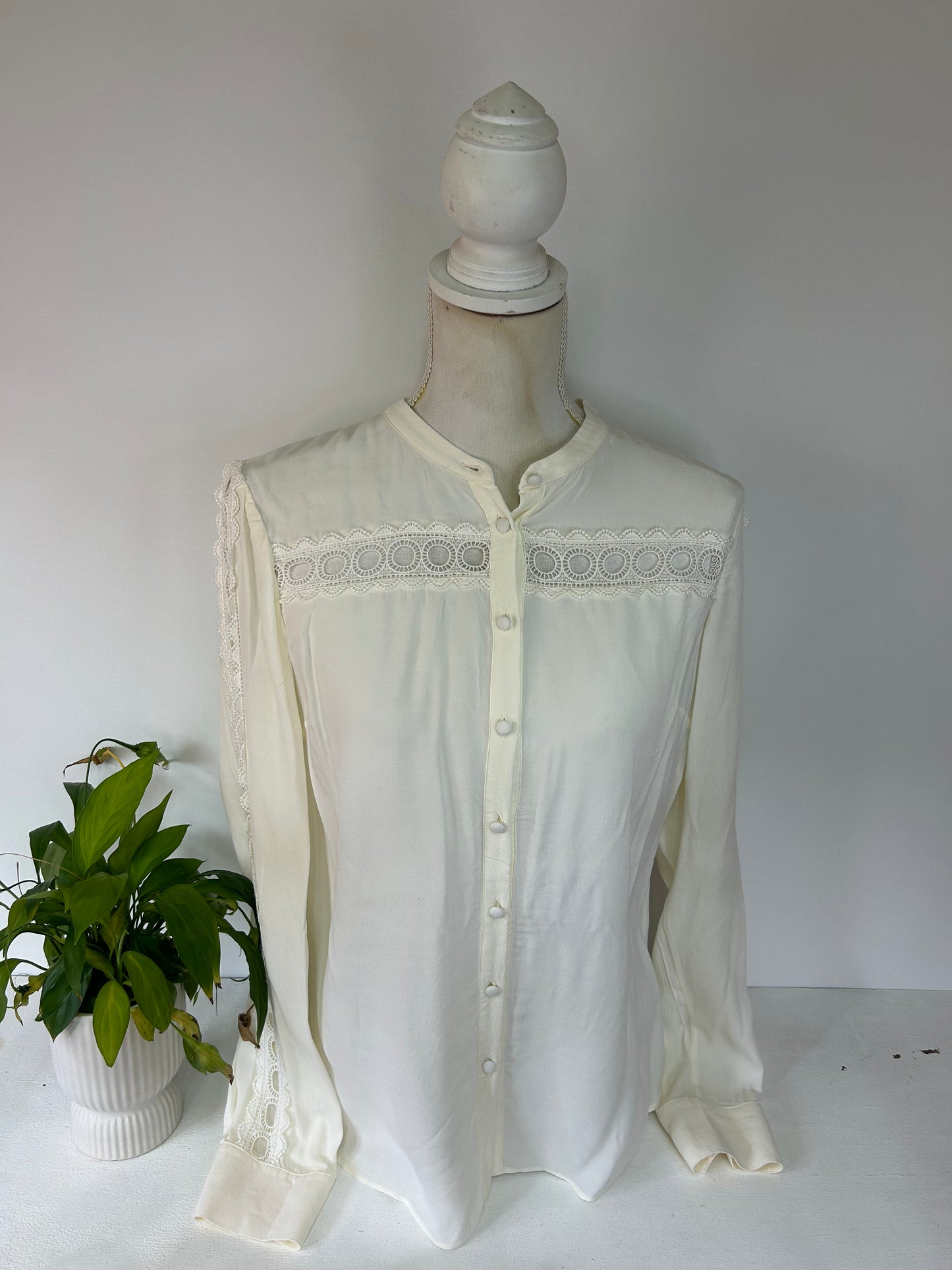Spitzen Bluse - Boden - Gr. XL
