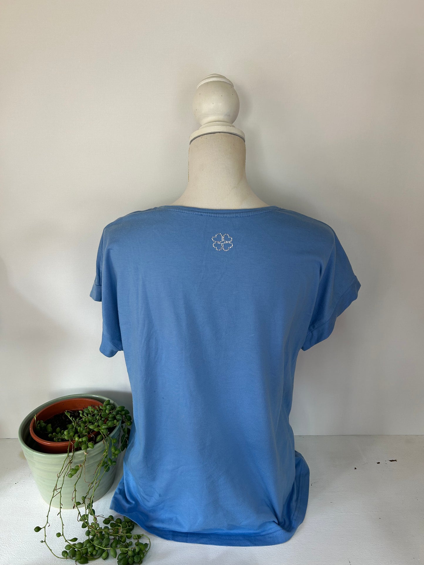 Hellblaues Basic T-shirt - Gr. XXL