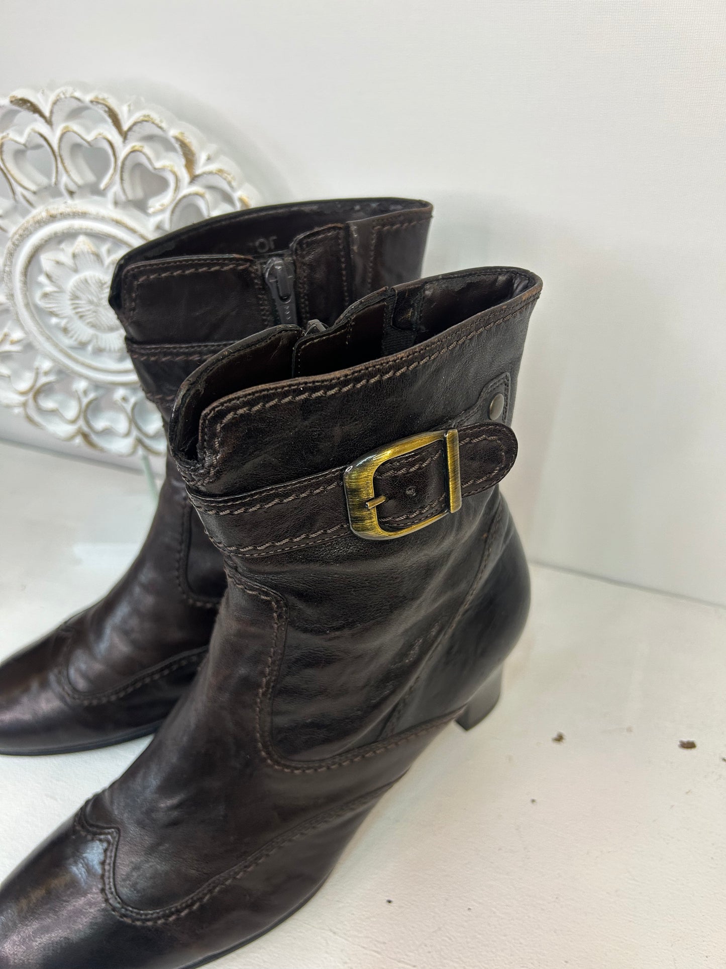 Braune Stiefel / Schuhe - Gabor - 38 ½