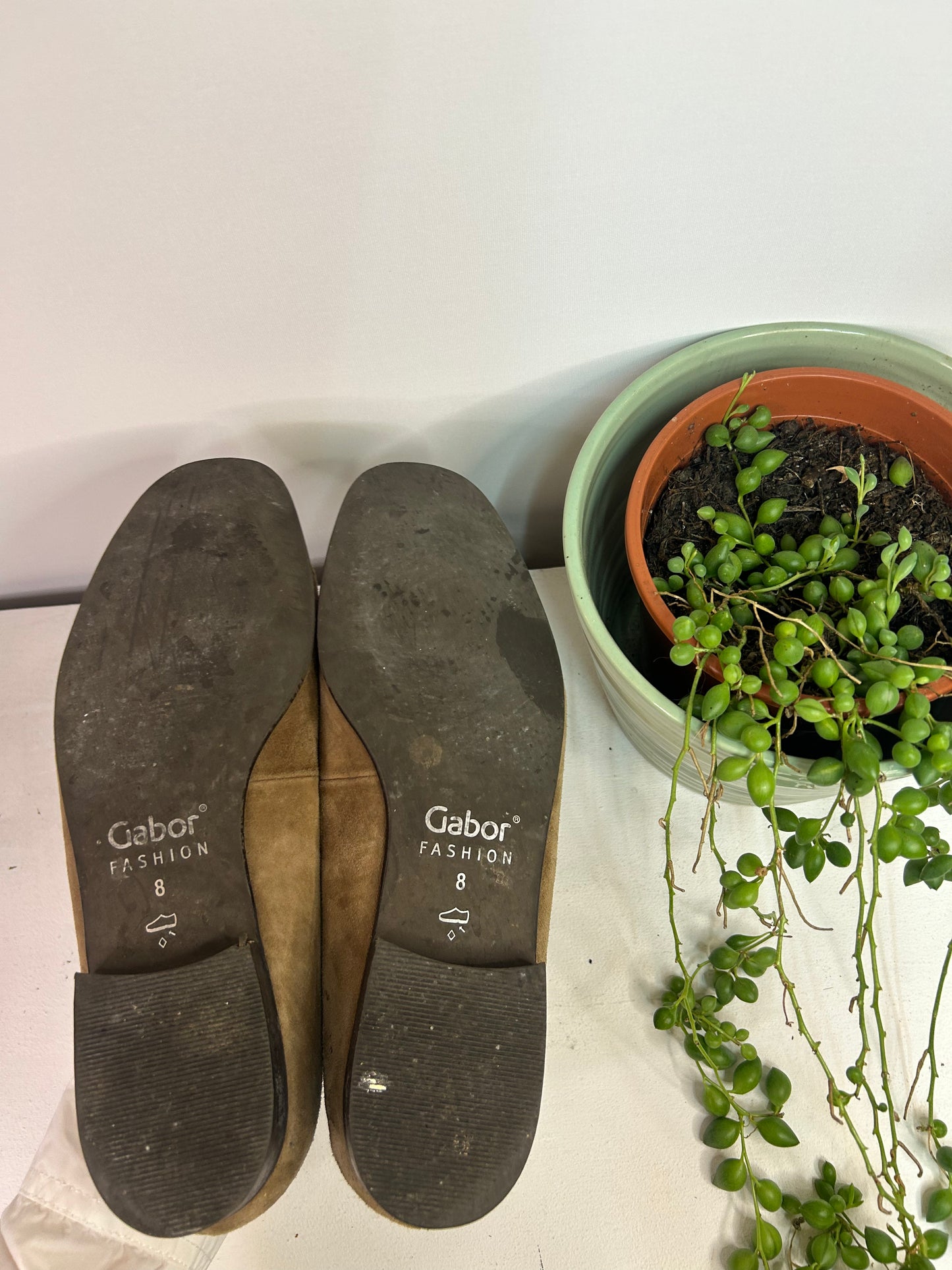 Braune Ballerina Schuhe - Gabor - Gr. 41