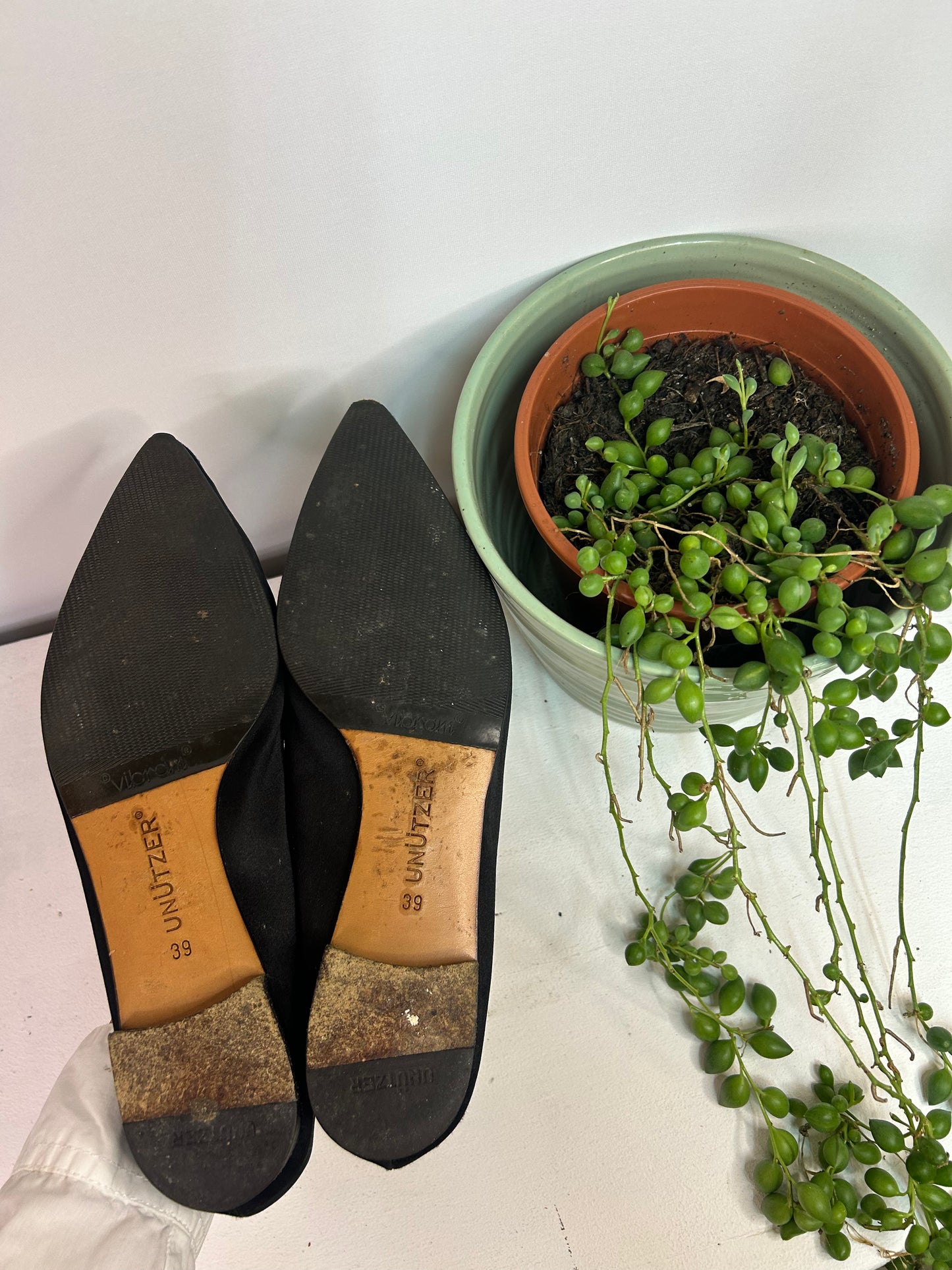 Spitze Ballerina Schuhe - Unützer - Gr. 39
