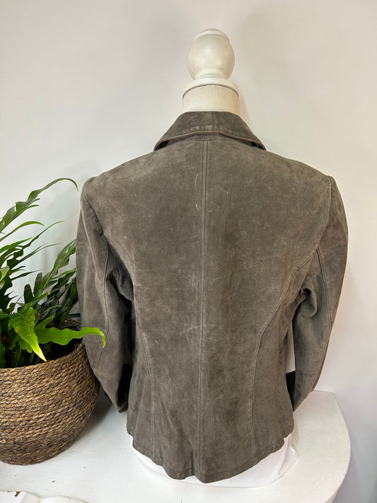 Echte Wildlederjacke - C&A - Gr. L