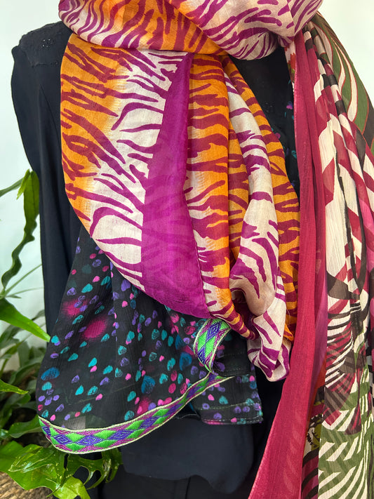 Buntes 3-Phasen Tuch - Made for Loving - Unikat