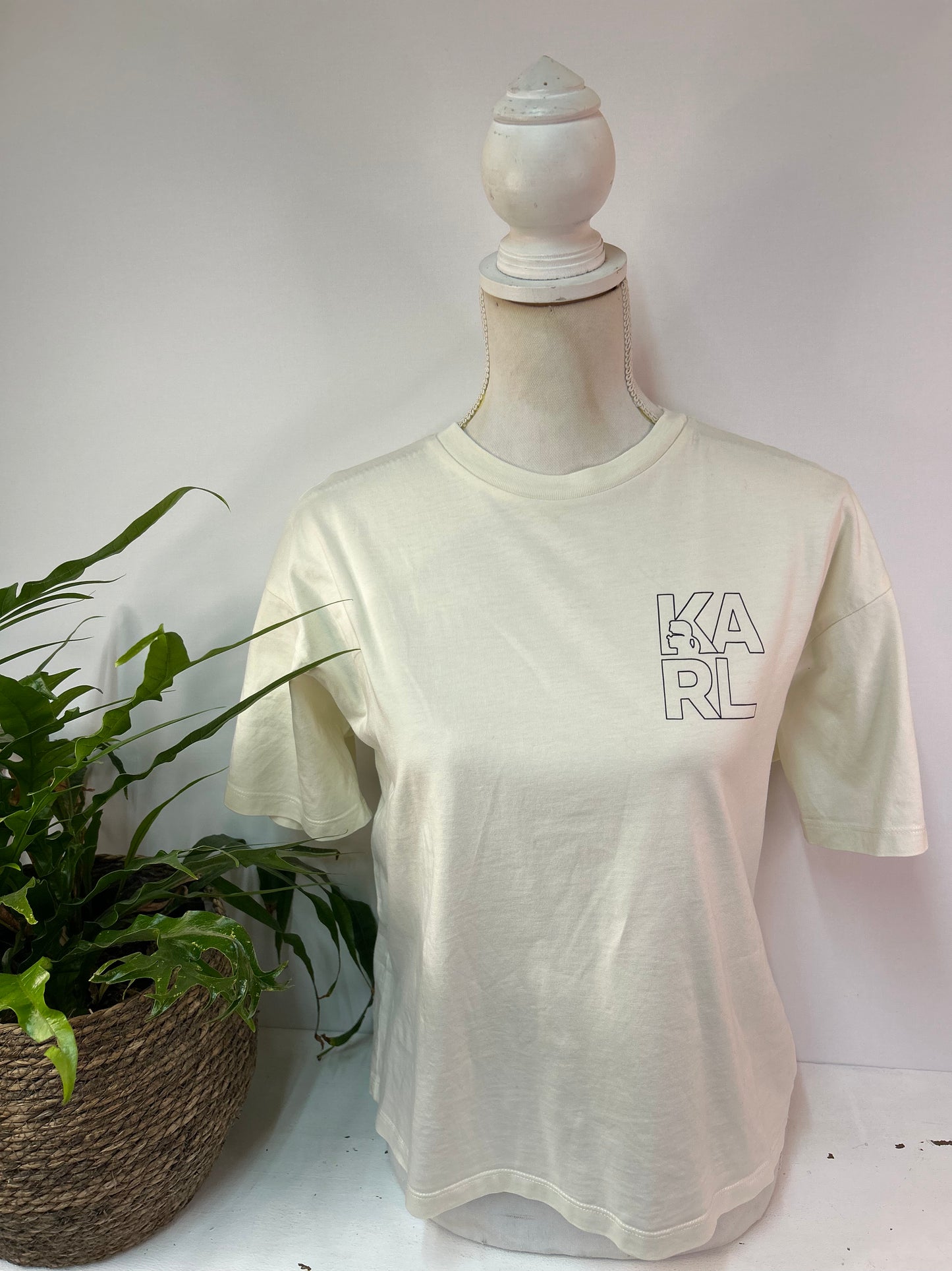 Hochwertiges Marken T-shirt - Karl Lagerfeld - Gr. S / M - NP: 99€ - Designer