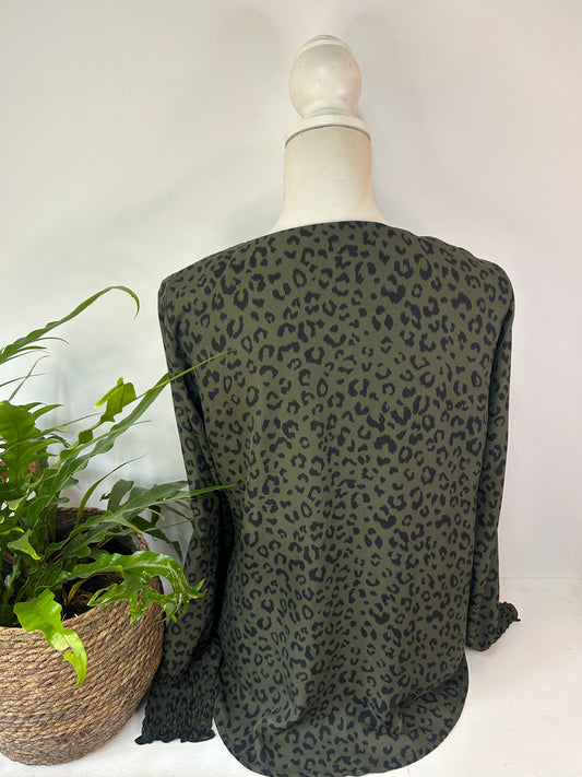 Animalprint Bluse - COSTES BASIC - Gr. M / L