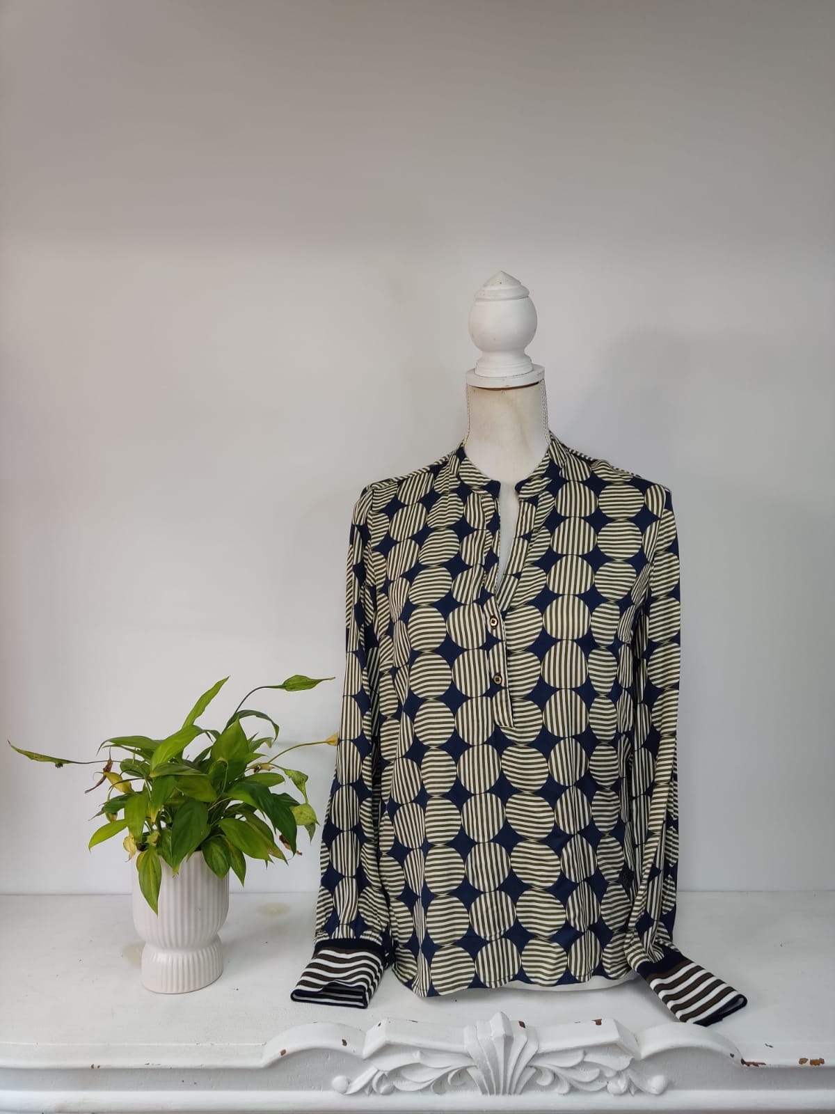 Muster Bluse - Emily van den Bergh - Gr. S