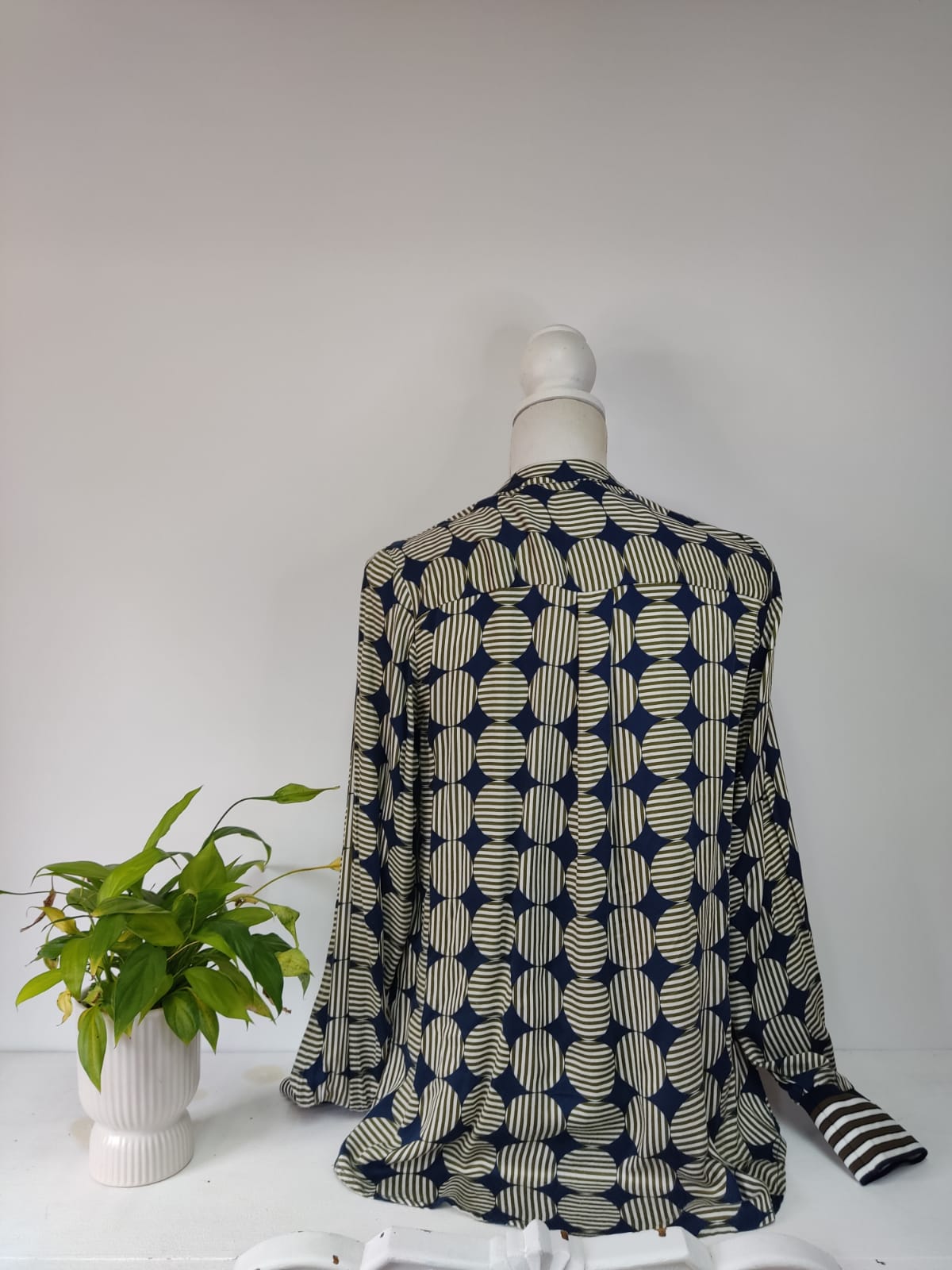 Muster Bluse - Emily van den Bergh - Gr. S