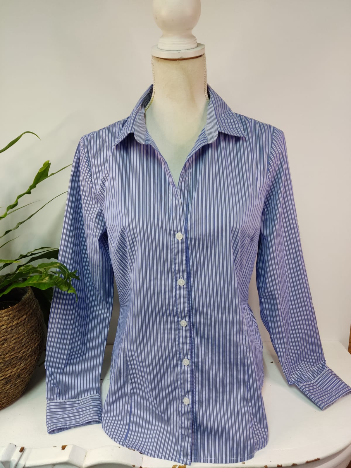 Gestreifte Businessbluse H&M - Gr. 42