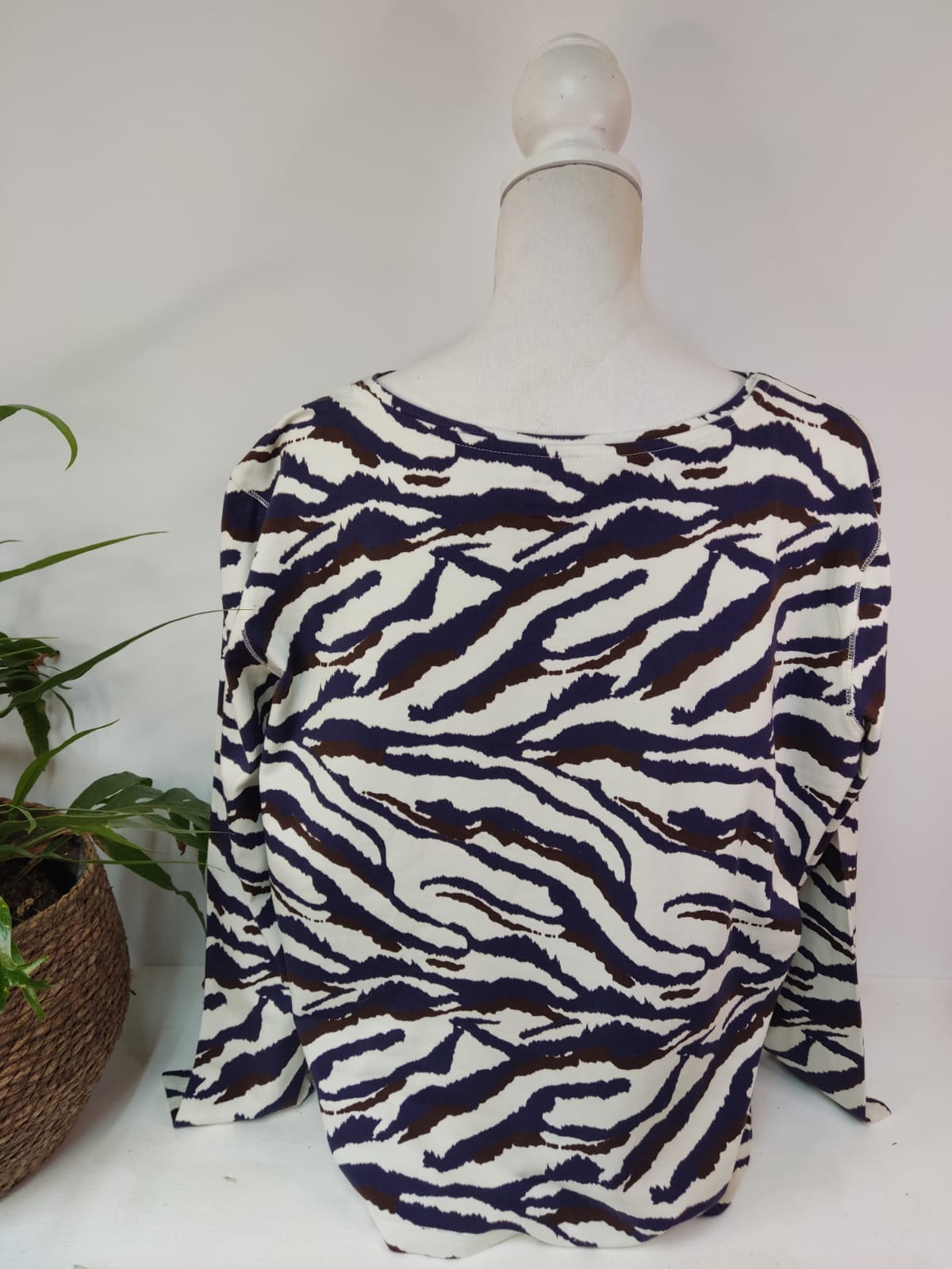 Sweatshirt im Animalprint - Gr. XL