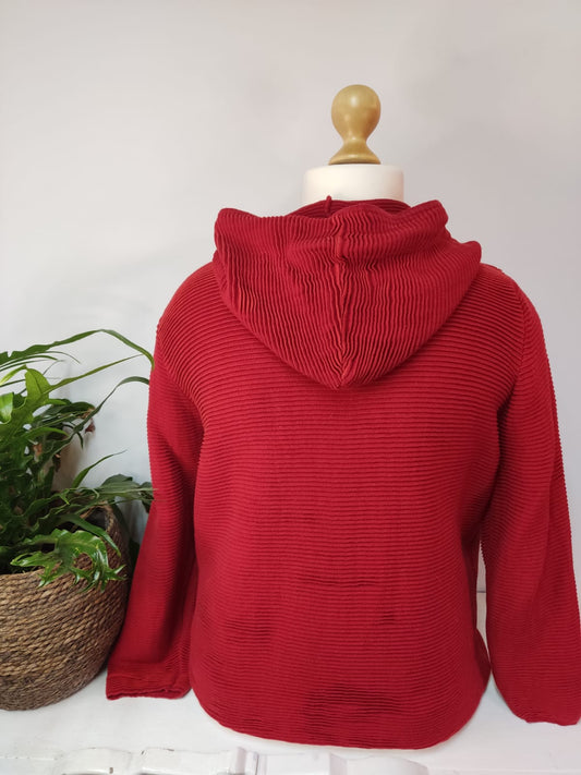 Knallrote Strickjacke CECIL- Gr.XL