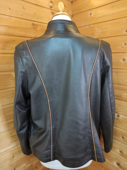 Butterweiche Lederjacke - Gr. 38