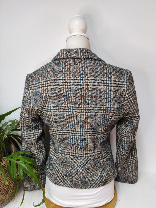 Karierter Wollblazer ZERO- Gr. S