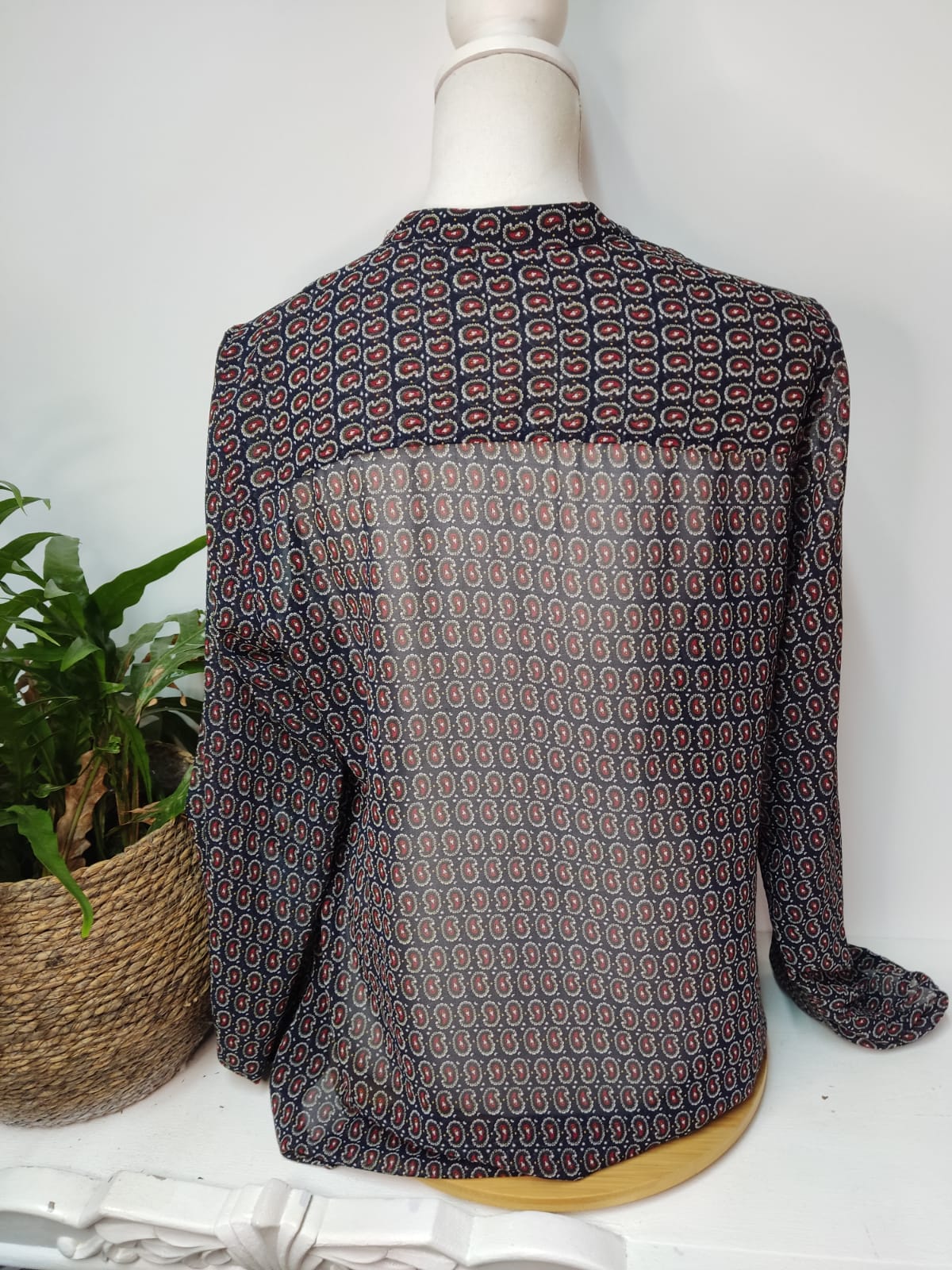 Durchsichtige Bluse TOMMY HILFIGER- Gr. XL