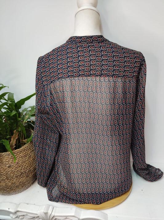 Durchsichtige Bluse TOMMY HILFIGER- Gr. XL