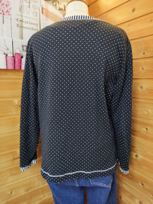 Jäckchen mit Muster und Reißverschluß- Gr. 42