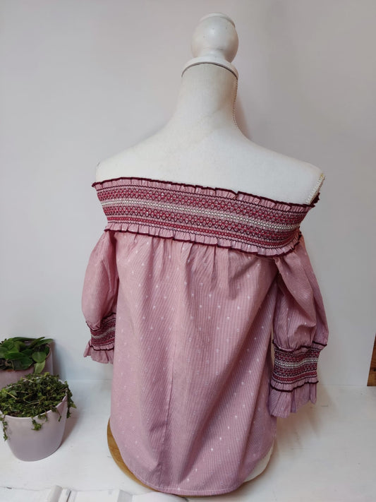 Süße Boho Bluse - Gr. S