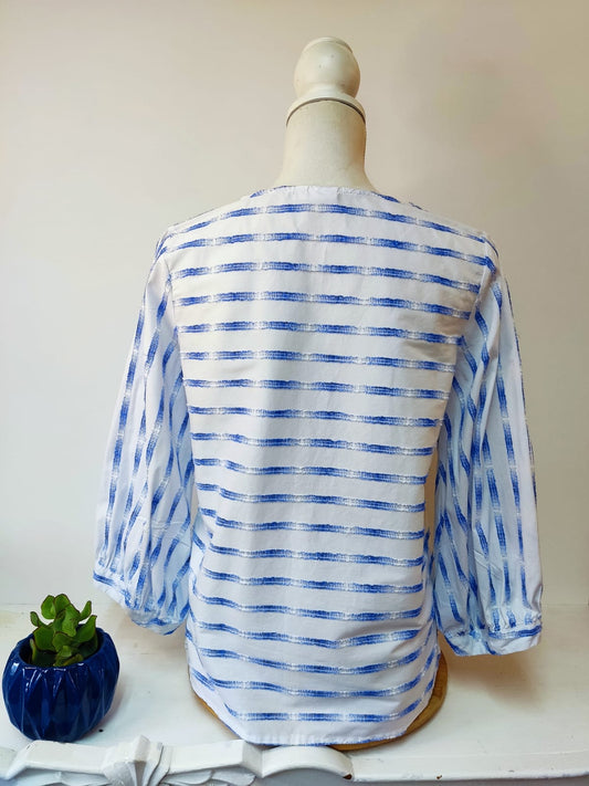 Edle sommerliche Bluse- Emily van den Bergh - Gr. S