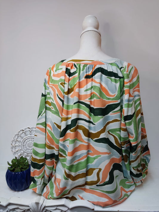 Farbenfrohe Bluse- TOM TAILOR- Gr. XXL