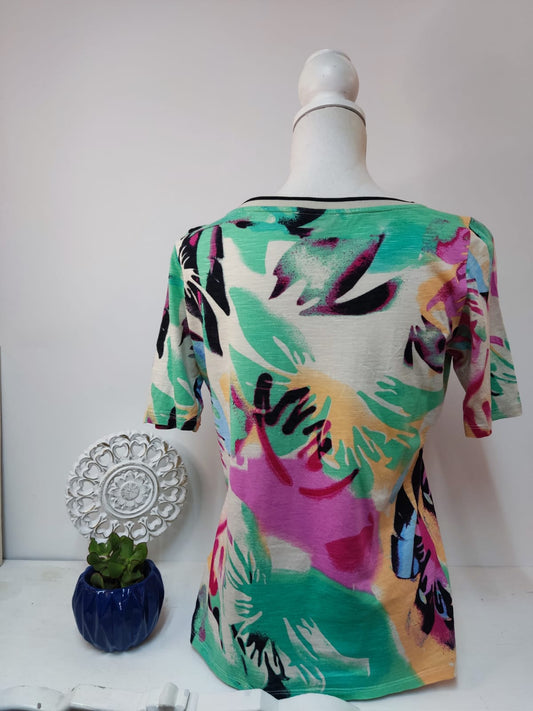 Sommerliches Shirt mit Glitzer