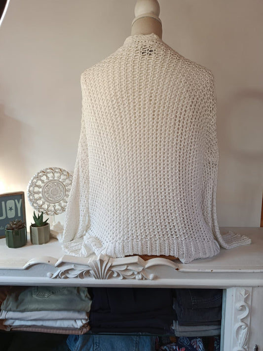 schicke Häkelstrickjacke- XUNA - Gr. XL