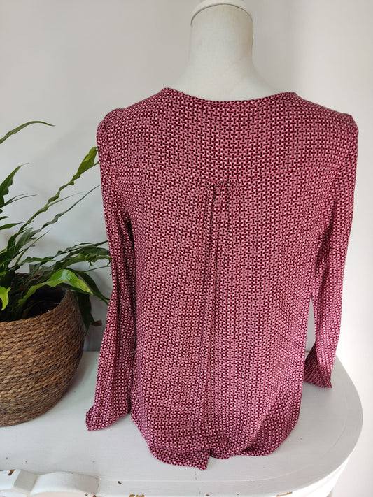 Bluse mit Muster ZERO Gr. M