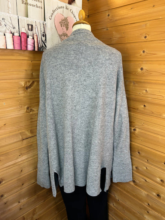 Strickjacke hellgrau - Marc O`Polo - Gr. L / 40 - XL / 42 - 100% Schurwolle - NP: 180€